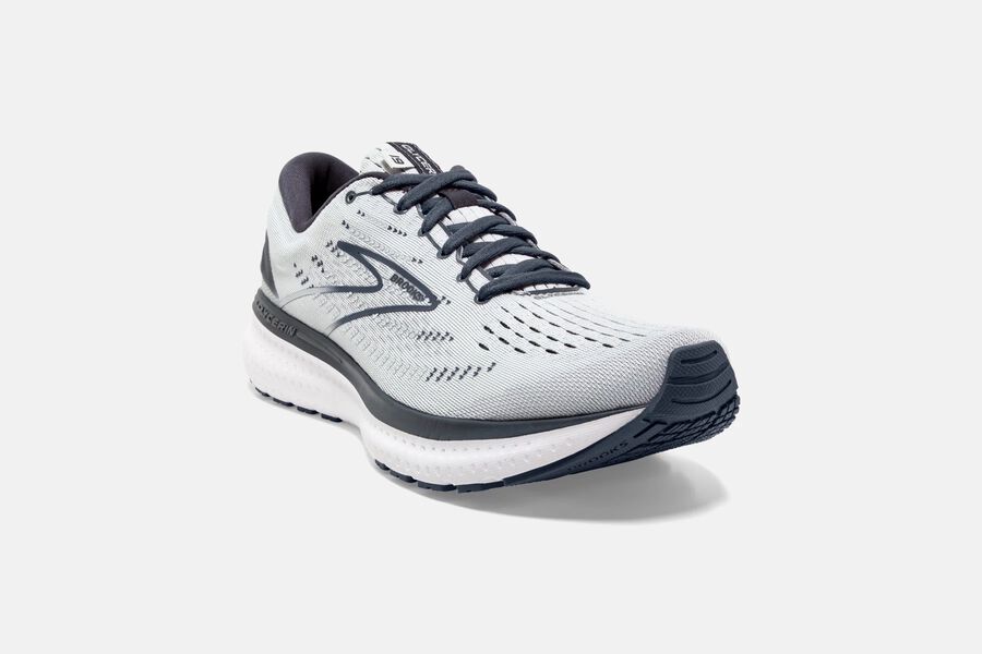 Brooks Glycerin 19 Road Running Shoes - Womens - White/Grey - RQ8431905